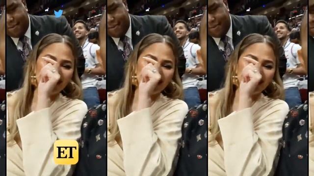 Chrissy Teigen and John Legend React to Dwayne Wade Crashing Into Their Laps! смотреть онлайн