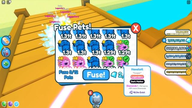 ЛЁГКИЙ И КРУТОЙ ФЬЮЗ НА RAINBOW ASTRAL AXOLOTL В ПЕТ СИМУЛЯТОР Х | FUSE PET SIMULATOR X смотреть онлайн
