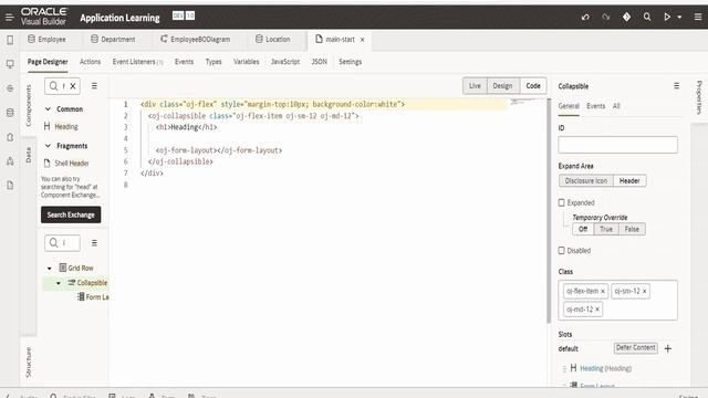 How to use Collapsible (oj-collapsible) with form layout in Oracle Visual Builder (VBCS) | Part - 1 смотреть онлайн