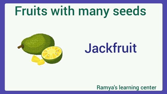Fruits with one seed and many seeds /Fruits with one seed and many seeds for ukg/kindergarten смотреть онлайн