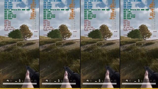 Intel 12400 Vs 12600K Vs 12700K Vs 12900K + RTX 3080 10GB - Test In 8 Games | 4K UHD(3840x2160)