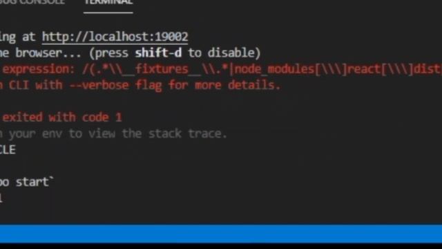 Solving error Invalid regular expression in 'react-native start' #26603 смотреть онлайн