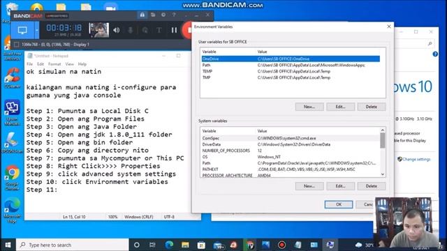 JAVA CONSOLE TUTORIAL LESSON 1 (TAGALOG) | Installing Java and Coding "Hello World" смотреть онлайн