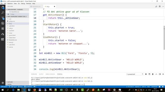 NODE WI 81 - Avanceret Webint del 2 - Igang med klasser - del 3 смотреть онлайн