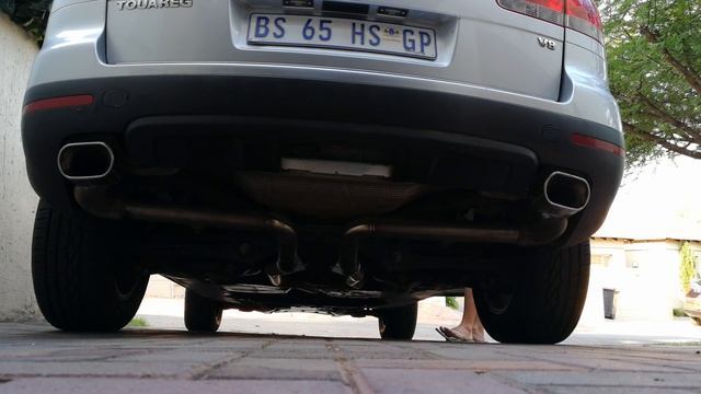 2005 VW Touareg 4.2 V8 suitcase muffler delete with pipes смотреть онлайн