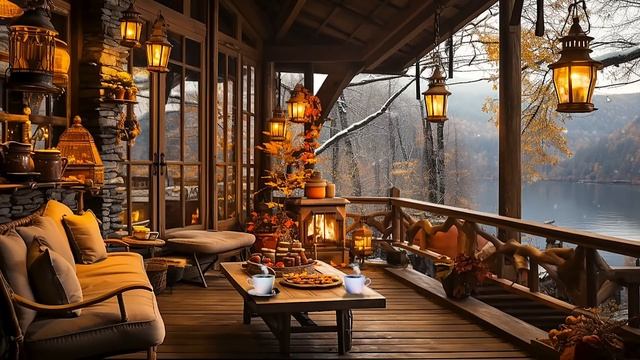 Warm Winter In A Cafe Space ♨ Soft Jazz Piano Music For Relaxation, Studying And Working смотреть онлайн