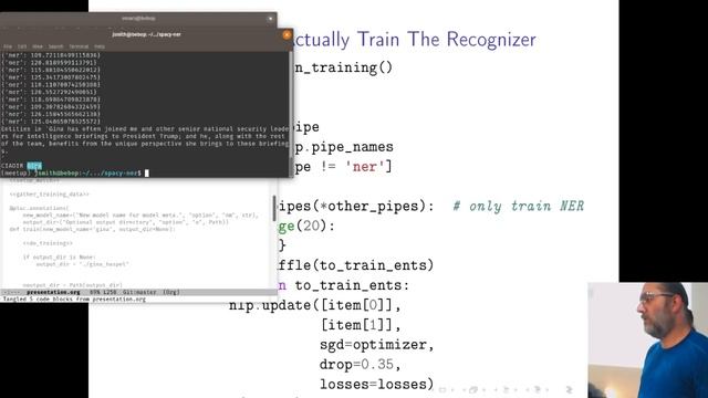 Custom Named Entity Recognition with Spacy in Python смотреть онлайн
