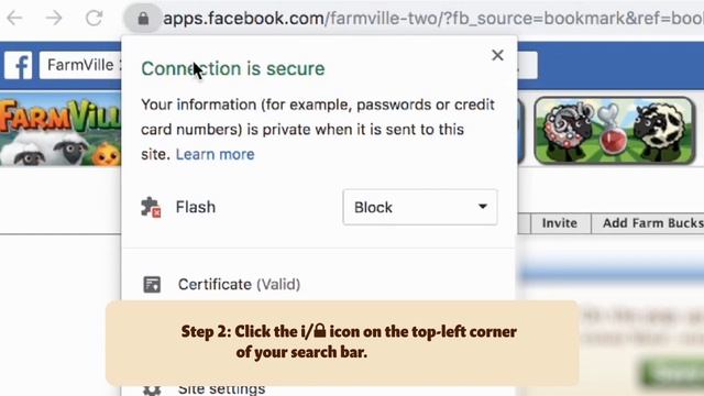 How to 'Allow' Flash (i or lock icon) to play FarmVille 2 смотреть онлайн