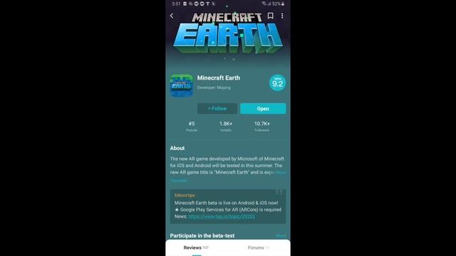 Minecraft earth android download смотреть онлайн