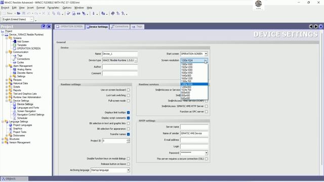 WinCC Flexible 2008 SP5 connected with PLC S7-1200 via LAN cable full tutorial step by step смотреть онлайн
