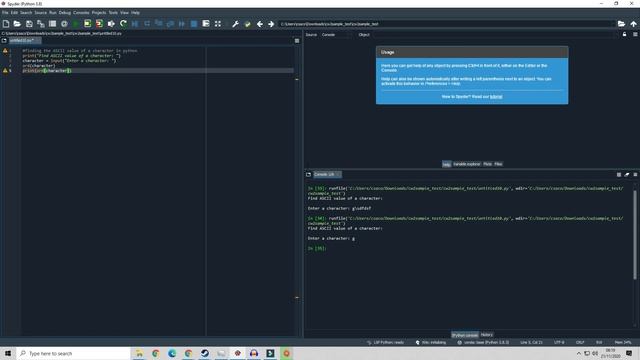 Python - Finding the ASCII value of a Character and Vice Versa смотреть онлайн