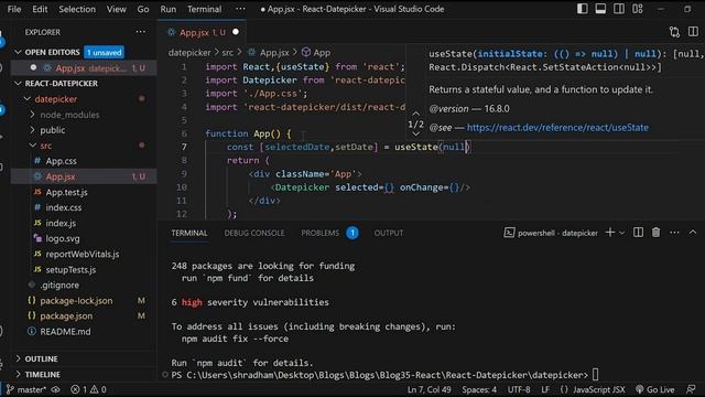 How to create Datepicker with Calendar Icon using React? смотреть онлайн