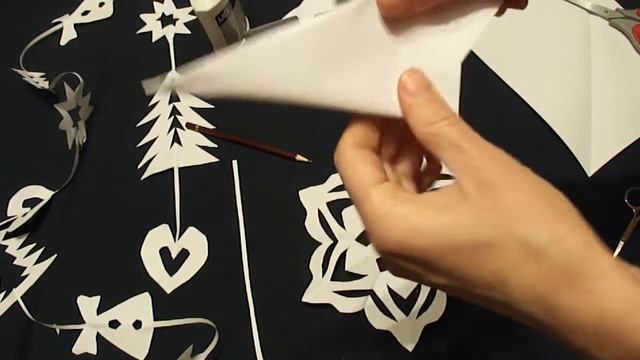 вырезаем Новогодние Снежинки Просто и гирлянду paper snowflake смотреть онлайн