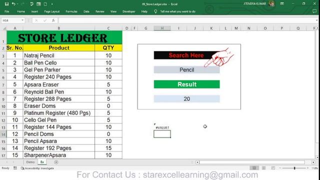 How to use MS Excel to Create Amazing Application For Search And Sum Those Items Form Your Data! ☺ смотреть онлайн