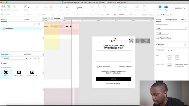 Axure RP Course #10: Interactive Login Overlay смотреть онлайн