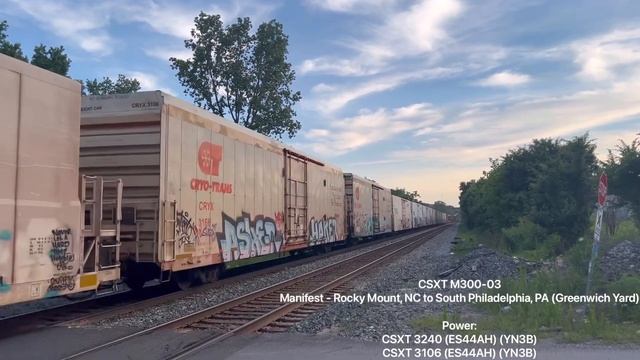July 4th CSX Special: M371 & M300. смотреть онлайн