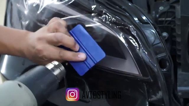 Тонирование фар на BMW X5M смотреть онлайн