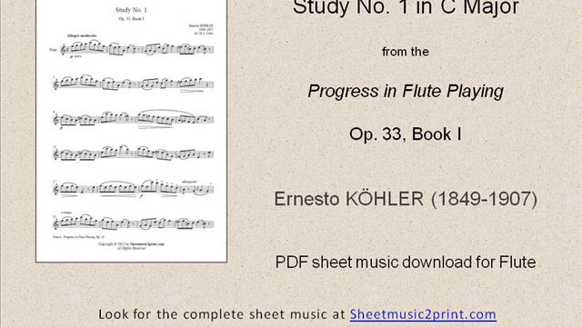 Köhler : Study No. 1, Op. 33, Book I смотреть онлайн