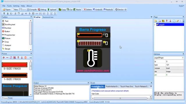Nextion HMI #8 : Barra progreso o Progress Bar. смотреть онлайн