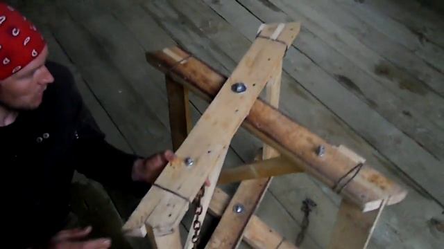 Раскладные деревянные козла с регурируемой высотой. смотреть онлайн