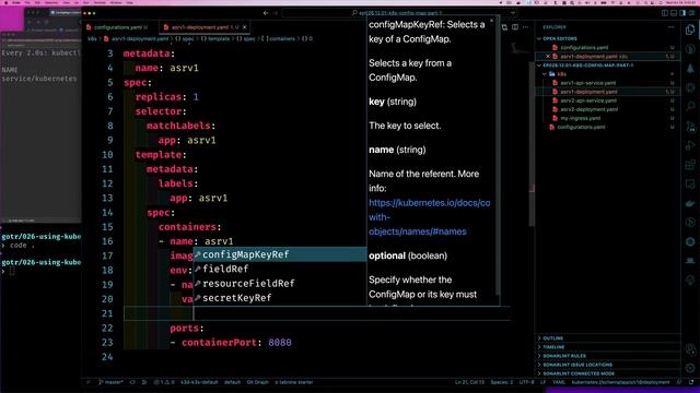 ep26.12.1 - Defining and Using Kubernetes Config Maps смотреть онлайн