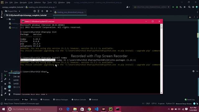 Introduction to Numpy and install Numpy смотреть онлайн