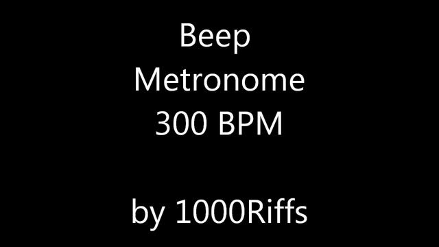 Beep Metronome 300 BPM - Beats Per Minute смотреть онлайн