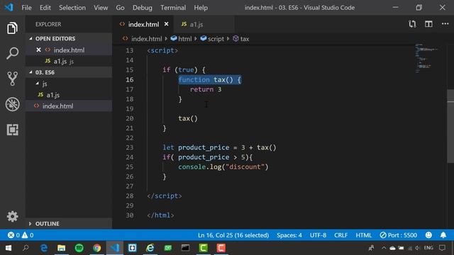 [React JS][ES6][前端教學] ES6#03. scope範圍對ES5與ES6 function的影響 смотреть онлайн