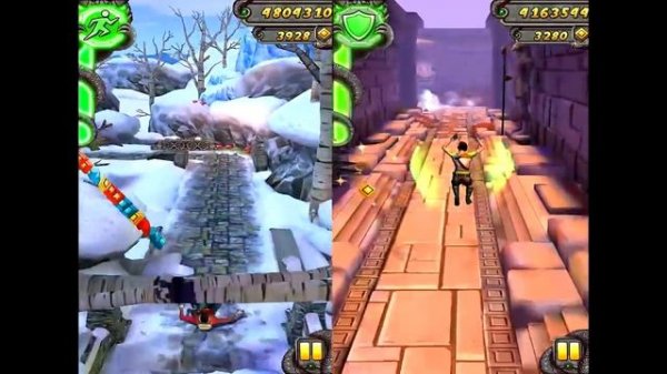 Temple Run 2 Frozen Shadows VS Blazing Sands Android iPad iOS Gameplay HD