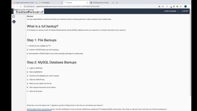 How to use vPanel/cPanel-freehostforever.cf смотреть онлайн