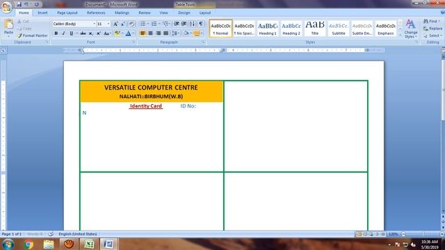 I Card Creating in MS Word 2007 смотреть онлайн