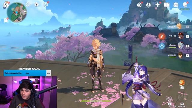 Aether’s Voice Actor Pulls For The Raiden Shogun (Featuring Raiden Shogun’s VA) | Genshin Impact