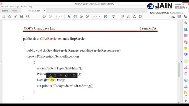 CA-6 - display current system date and time using servlets смотреть онлайн