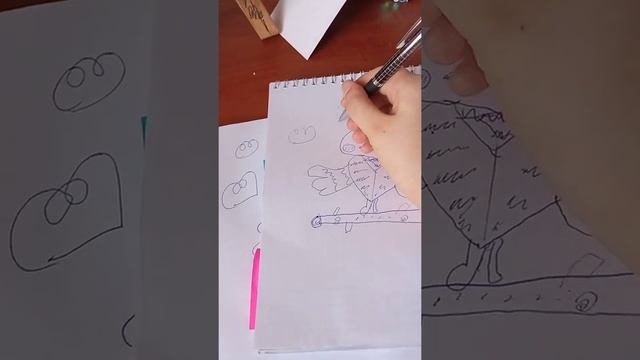 как просто нарисовать птичку. Видео в реальной жизни! смотреть онлайн