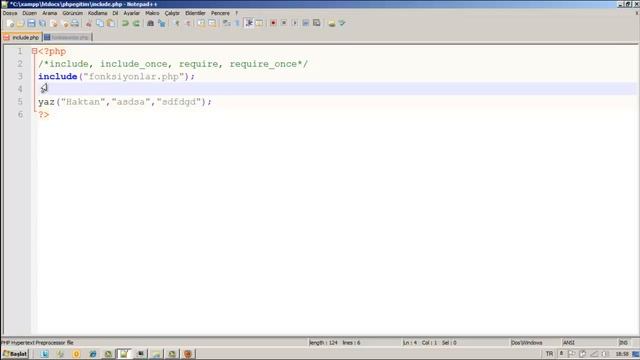 Haktan Akdağ PHP Eğitim Seti Bölüm 13 İnclude ve Require Fonksiyonları смотреть онлайн