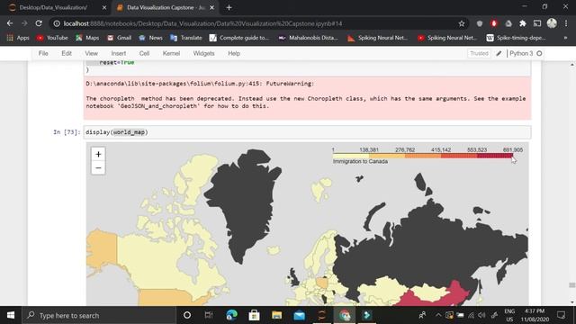Choropleth Map using Folium смотреть онлайн