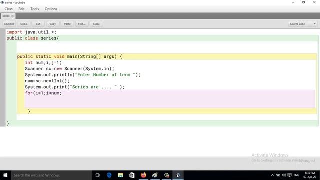 Java Program To print -1 4 -7 10 -13 16 nth Series(Hindi) смотреть онлайн