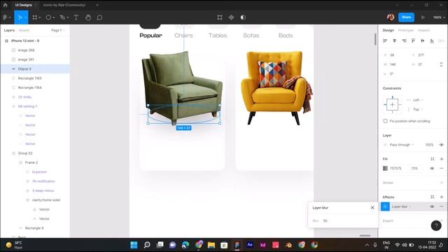 Furniture Shopping App Concept in Figma | Step by Step Tutorial смотреть онлайн