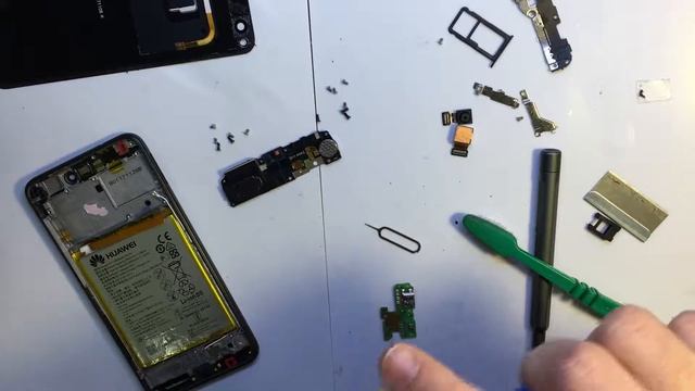 Huawei Honor P8 Lite 2017 - разборка, чистка от влаги / Disassembly, Moisture Cleaning