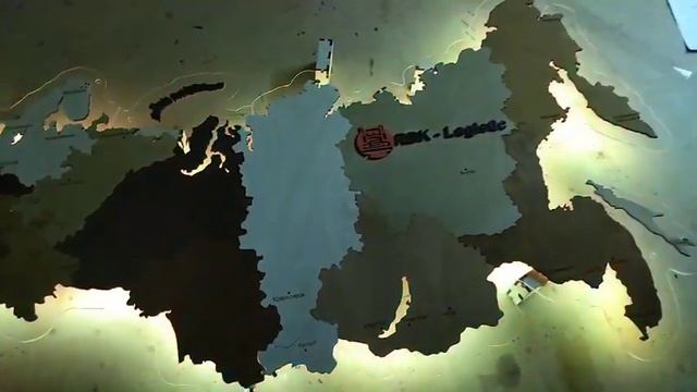 Карта России с подсветкой и лого смотреть онлайн