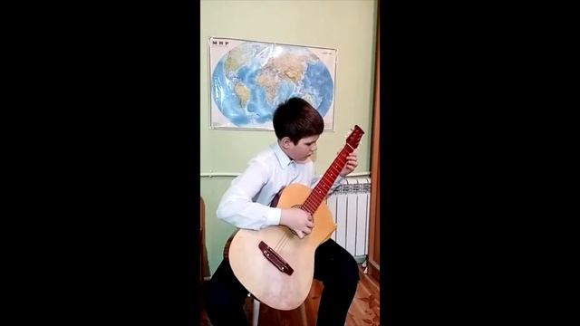 Н. Паганини "Испанский вальс", исполняет Петришкан К. смотреть онлайн