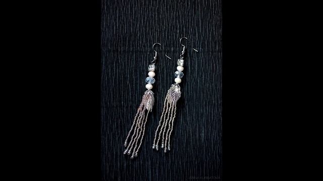 Модные свадебные и вечерние серьги кисточки своими руками на фото смотреть онлайн