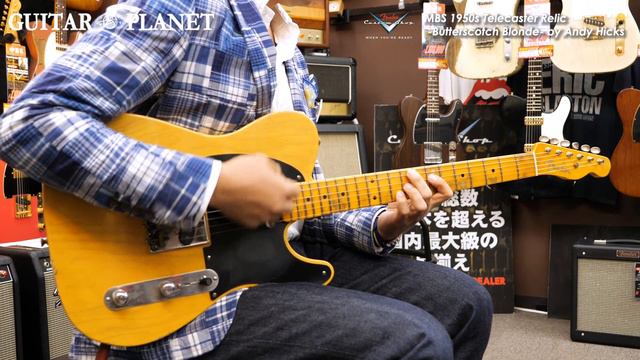 【SOLD】MBS 1950s Telecaster Relic -Butterscotch Blonde- by Andy Hicks смотреть онлайн