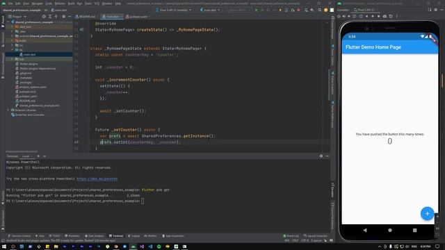 Flutter Shared Preferences за 5 минут. Как сохранять и получать данные из локального хранилища. смотреть онлайн