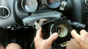 замена модуля подрулевого шлейфа кашкай J10