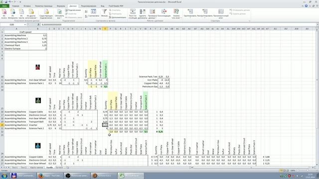 Factorio. Гайд, часть 7. Рассчет технологических цепочек. смотреть онлайн