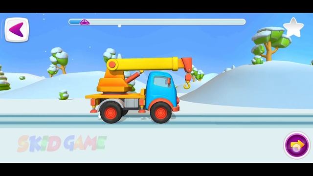 Leo the Truck & Crane - Game Play - Skid Game TV смотреть онлайн
