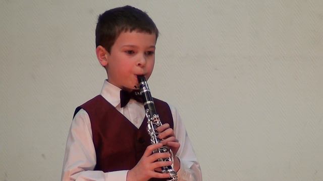 First performance: Vasily Betsis (clarinet), 8 years old смотреть онлайн
