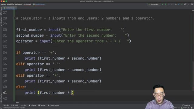 Python Tutorial for Beginners 2020 - Conditionals смотреть онлайн