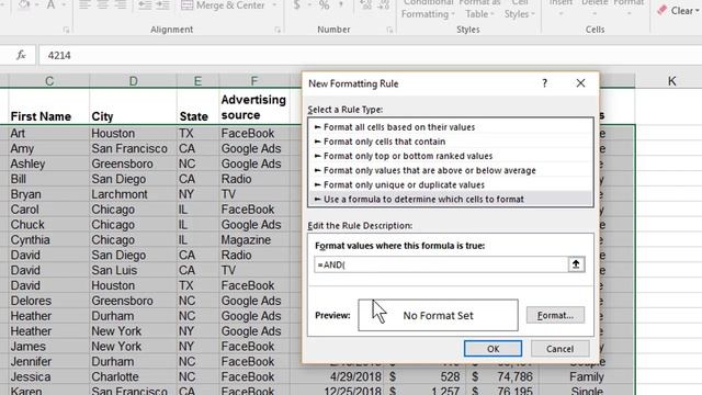 Conditional Formatting with the AND function in Excel by Chris Menard смотреть онлайн
